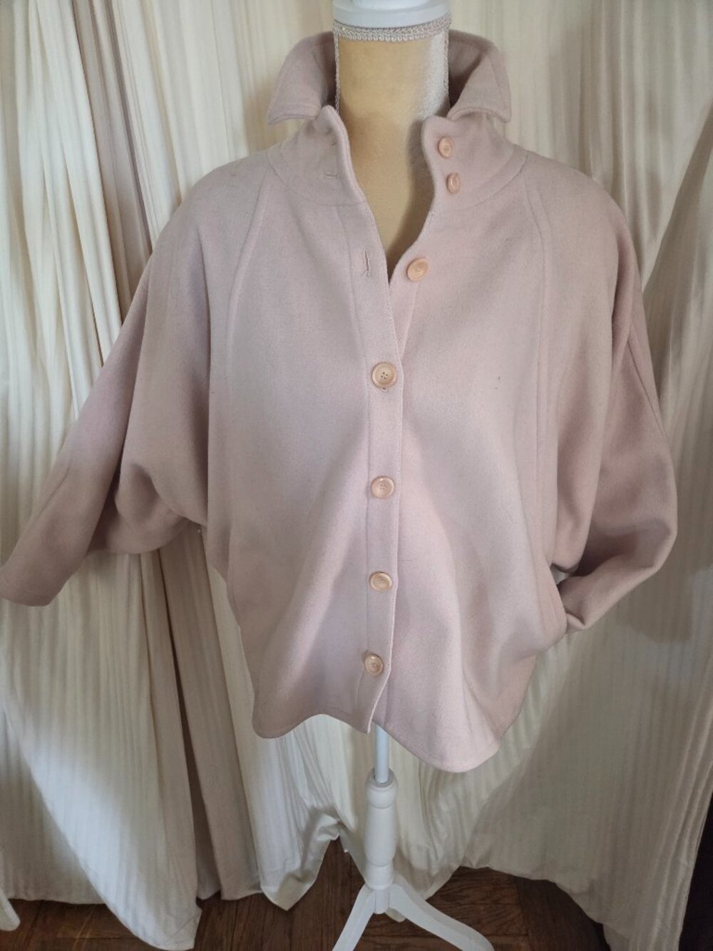 J. Tiktiner Pink Wool Chic Jacket size 10/42